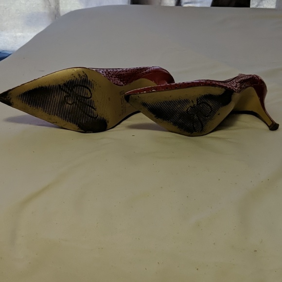 Red Kitten Heels - Picture 2 of 3